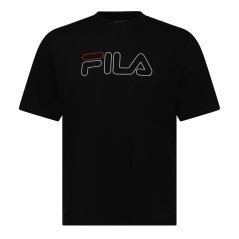 Fila Mens Harrison Graphic Logo T-Shirt Black