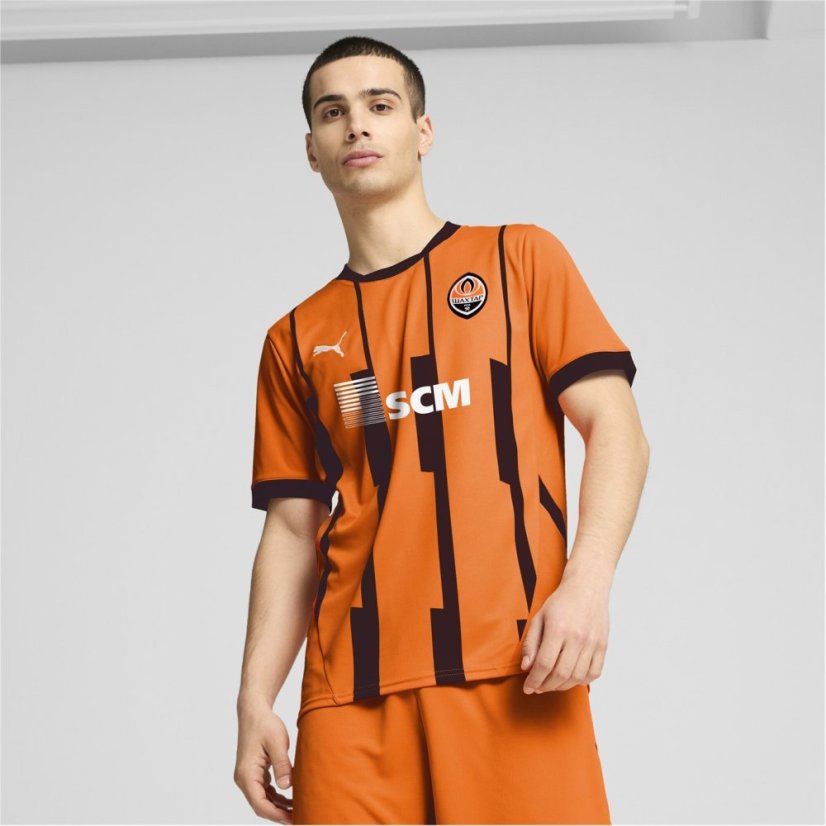 Puma Shakhtar Donetsk Home Shirt 2024 2025 Adults Orange