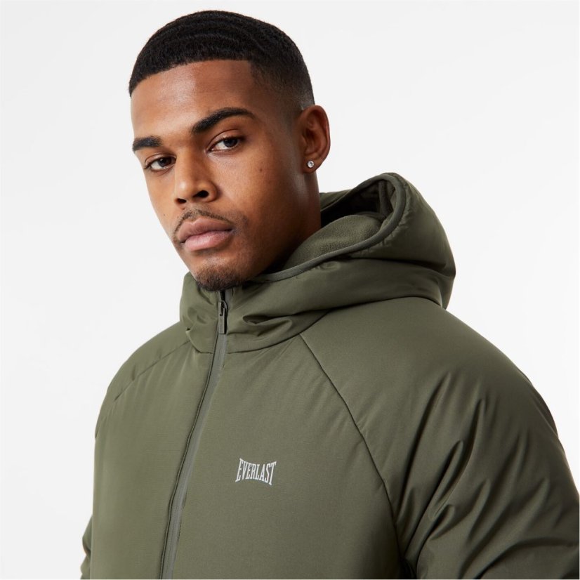 Everlast Padded Hooded Jacket Khaki