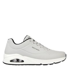 Skechers UNO Stand On Air Trainers Mens Light Grey