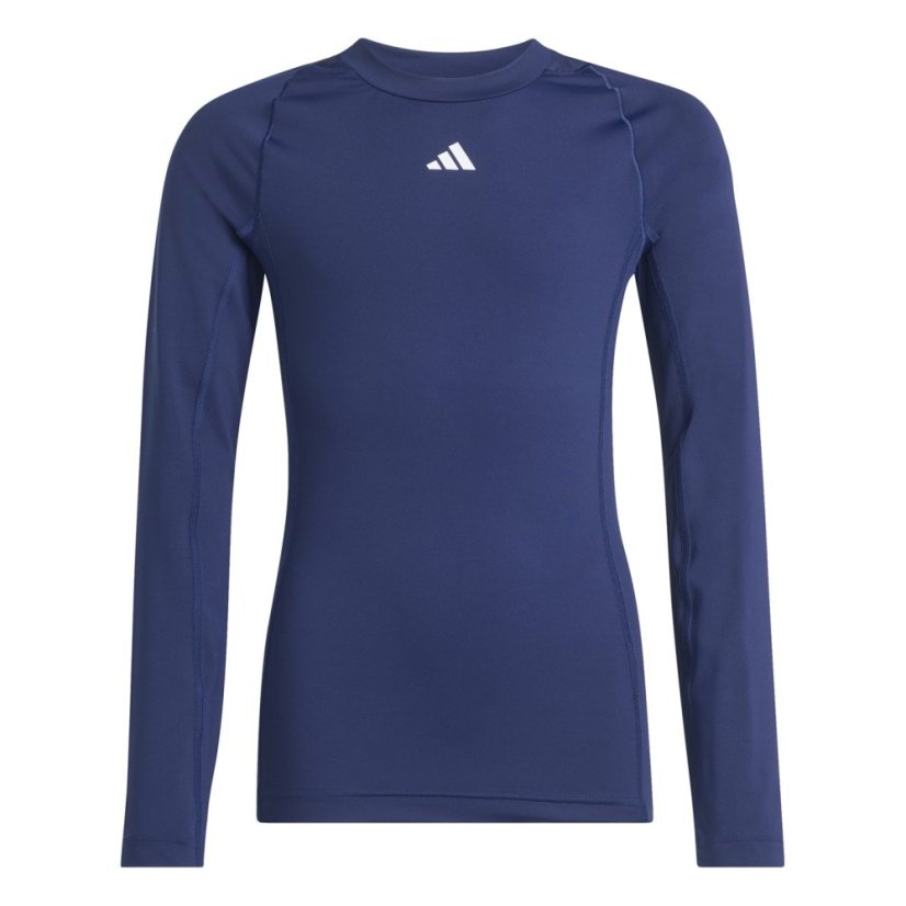 adidas Techfit AEROREADY Long Sleeve Top Juniors Navy Blue