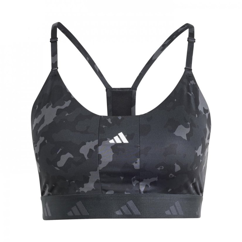 adidas Aeroreact Training Light-Support Techfit Bra Ld99 Grey/Carbon