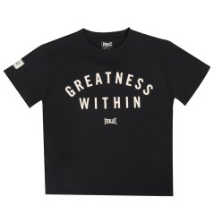 Everlast Greatness Within T-Shirt Junior Boys Black/White