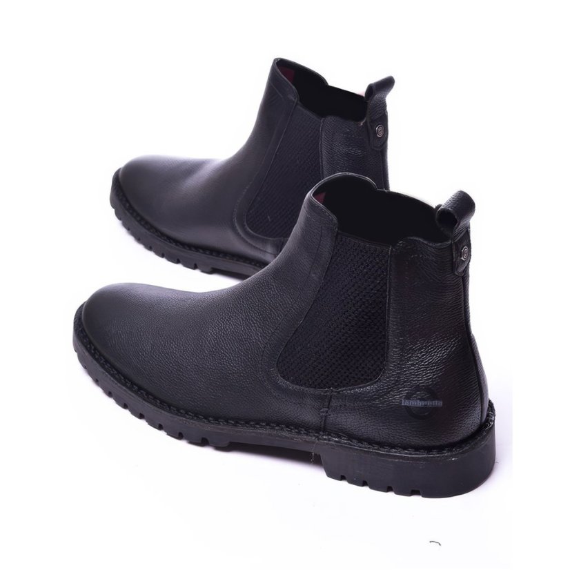 Lambretta Leather Chelsea Boot Black