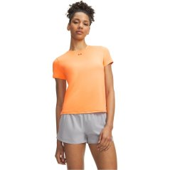 Under Armour Womens Vanish Short Sleeve Performance Gym Top Orange/Red