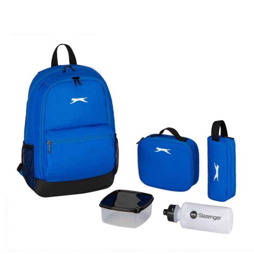 Slazenger Backpack and Lunch Box Royal Blue