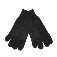 Jack Wills Elwyn Knitted Gloves Mens Grey Marl