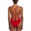 Nike Lace Up Swimsuit Womens University Red