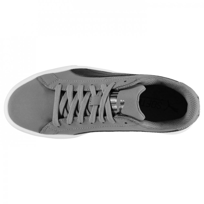 Puma Smash Vulc Junior Boys Trainers Grey