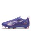 Puma Ultra Play Junior Firm Ground Football Boots Purple/Wht/Org