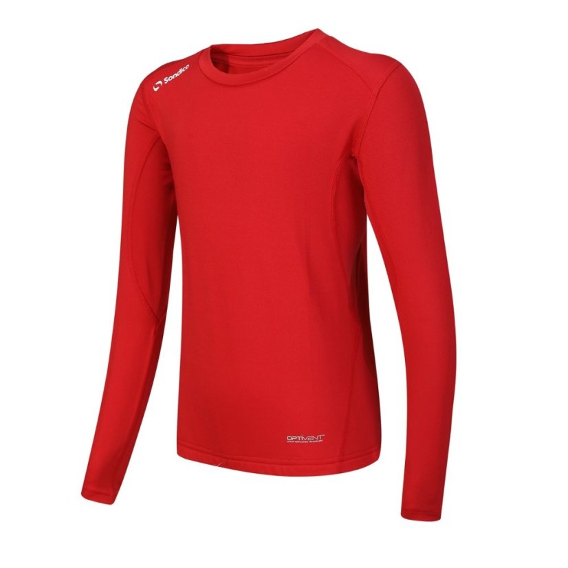 Sondico Long Sleeved Core Base Layer Junior Red