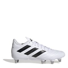 adidas Kakari Adults Soft Ground Rugby Boots White/Black