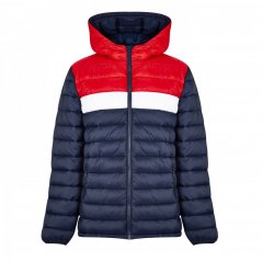 SoulCal Micro Bubble Jacket Mens Navy Col Blk
