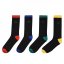 Giorgio 4 Pack HlToe Socks Mens Multi