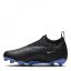 Nike Phantom Academy GX Junior Firm Ground Football Boots Black/Chrome