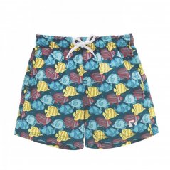 Ript Tropical Fish Swim Shorts Boys Blue/Yellow