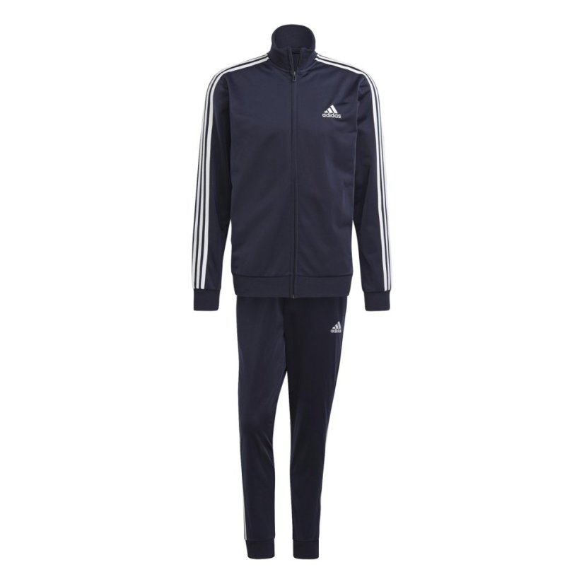 adidas Essentials 3-Stripes Track Suit Mens Legend Ink / White