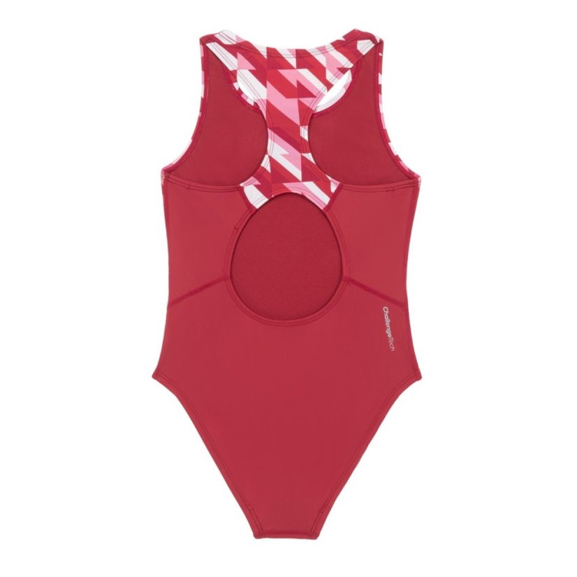 Slazenger Kids' Slaz One Piece Swimsuit Pink/Pink