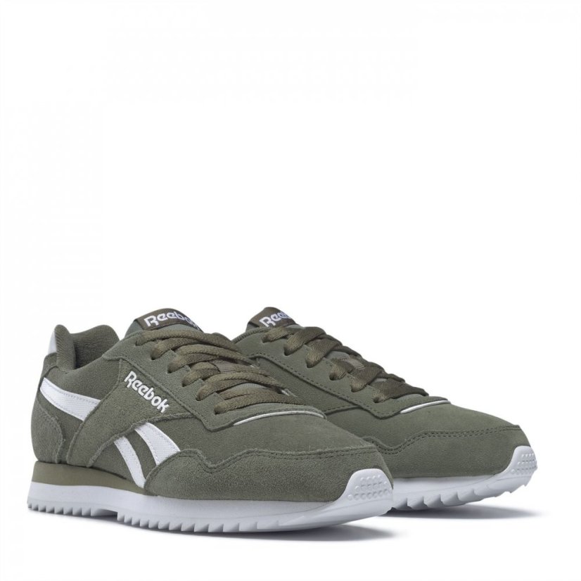 Reebok Royal Glide Ripple Mens Shoes HunterGreen/Wht