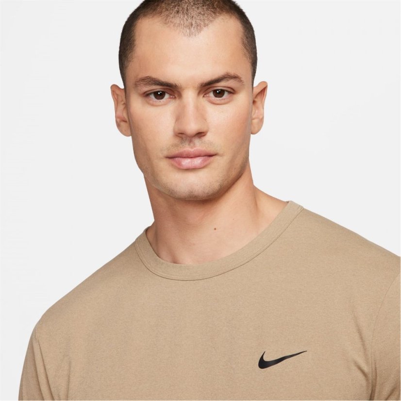 Nike Dri-FIT UV Hyverse Men's Short-Sleeve Fitness Top Green/Black