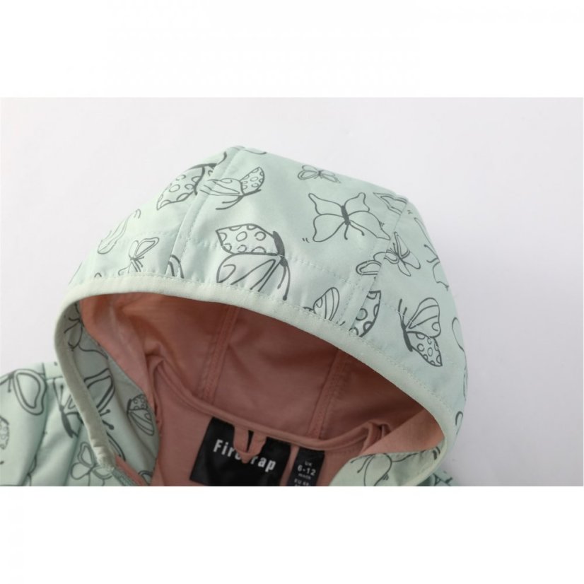 Firetrap Butterfly Soft Shell Jacket for Toddlers Green