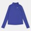 Nike Older Girls DRI-FIT Long Sleeve Half Zip Blue