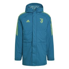 adidas Juventus Condivo 22 Stadium Parka Mens Blue