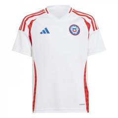 adidas Chile Away Shirt 2024 Junior White