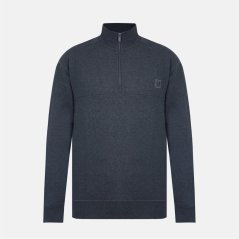 Firetrap Men's 1/4 Zip Fleece Charcoal Marl
