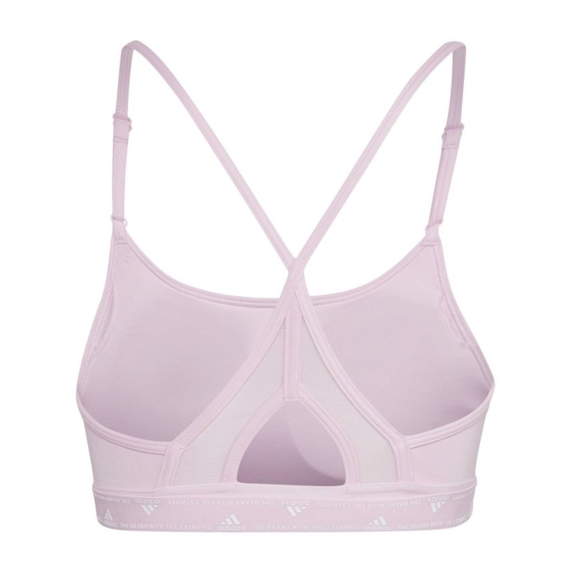 adidas Women's Aeroreact Low Impact Sports Bra Pink