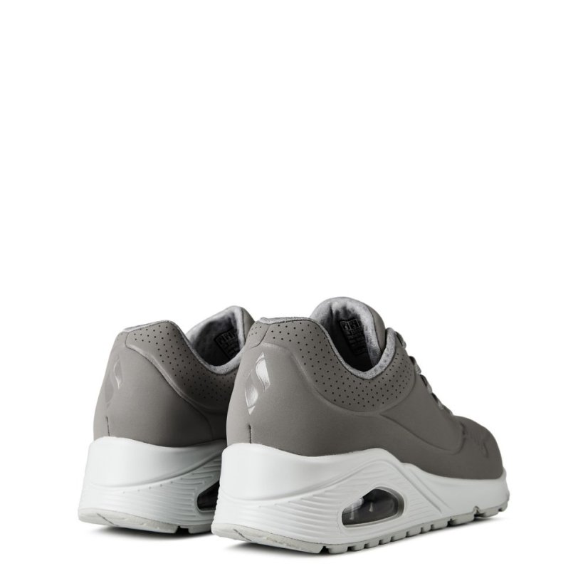 Skechers UNO Stand On Air Trainers Womens Grey/White