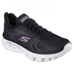 Skechers Engineered Mesh Laced Slip-On Low-Top Trainers Girls Black/White