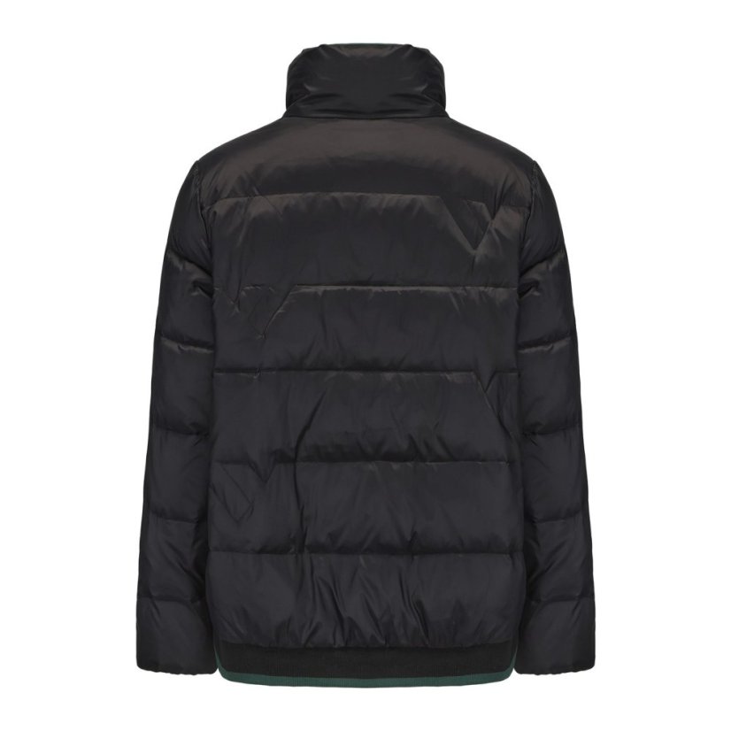Firetrap Women's Short Duck Down Funnel Neck Long Sleeve Down Jacket Black