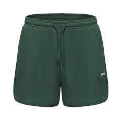 Slazenger Fleece Interlock Shorts Womens Forest Green