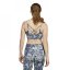 adidas Yoga Light-Support Long Line Graphic Bra Womens Blue/Carbon