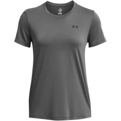 Under Armour Women's Tech Solid Short Sleeve Performance Gym Top Cstlerck/Black