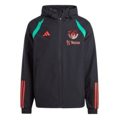 adidas Manchester United All-weather Jacket 2023 2024 Adults Black