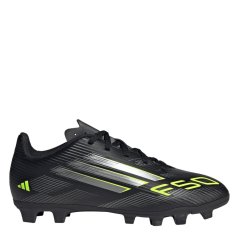 adidas F50 Club Childrens Firm Ground Football Boots Black/Lemon