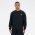 New Balance Men's Fleece Crewneck Sweatshirt Black