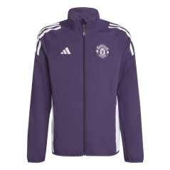 adidas Manchester United Pre Match Jacket 2025 2026 Juniors Red