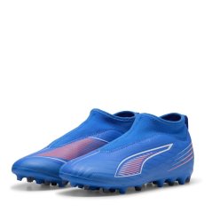 Puma Unisex Kids' Firm Ground Football Boots ltrBl-Wht-GlwRd