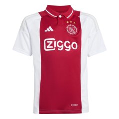 adidas Ajax Amsterdam Home Shirt 2024 2025 Juniors White