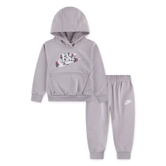 Nike Kids' Overhead Hoodie Jogger Fleece Tracksuit Platinum Violet
