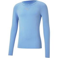 Puma Puma Liga Baselayer Tee Ls pánske tričko Team Light Blue
