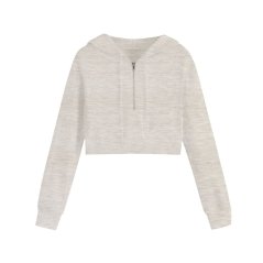 Miso Women's Cropped Hoodie Oatmeal