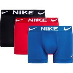 Nike 3 Pack Essential Micro Trunks Mens Red/Blue/Blk