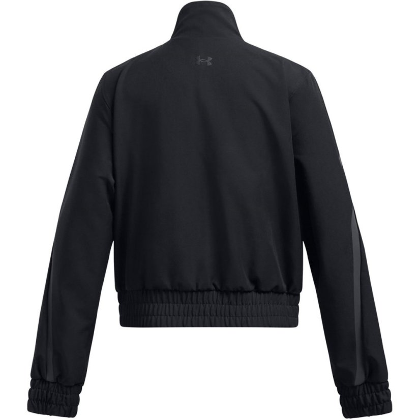 Under Armour Kids' Unstoppable Cropped Moisture-Wicking Performance Training Jacket Black