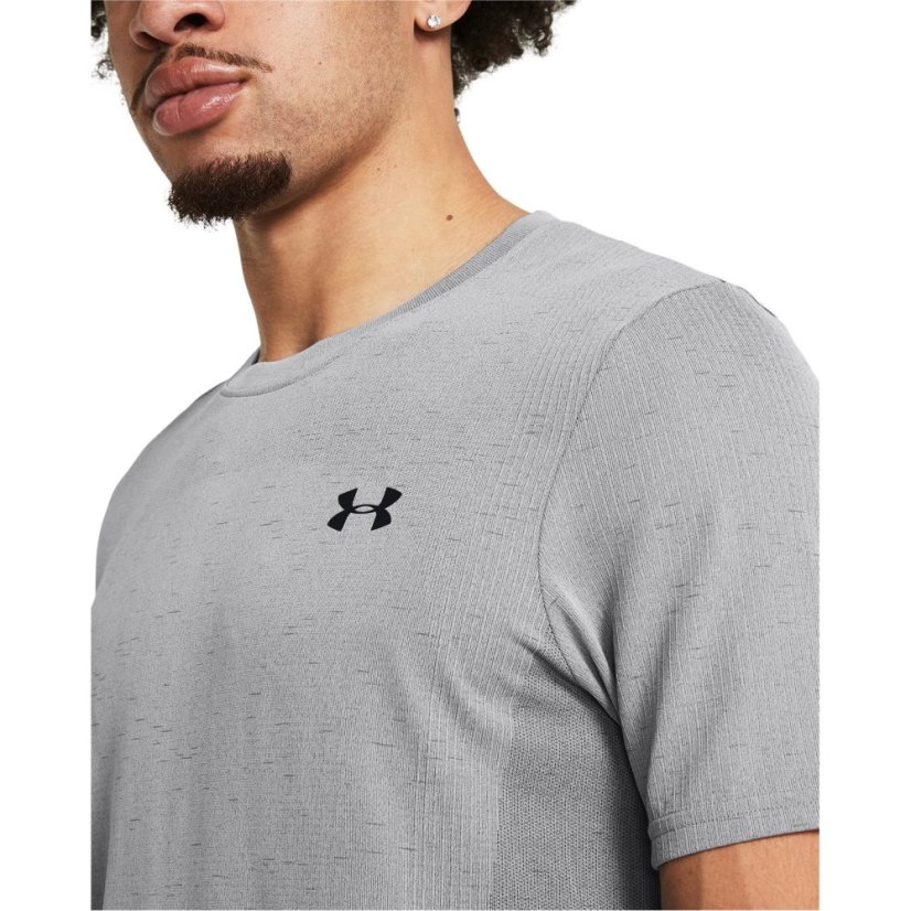 Under Armour UA Vanish Seamless Mens Short Sleeve Mod Grey/Black