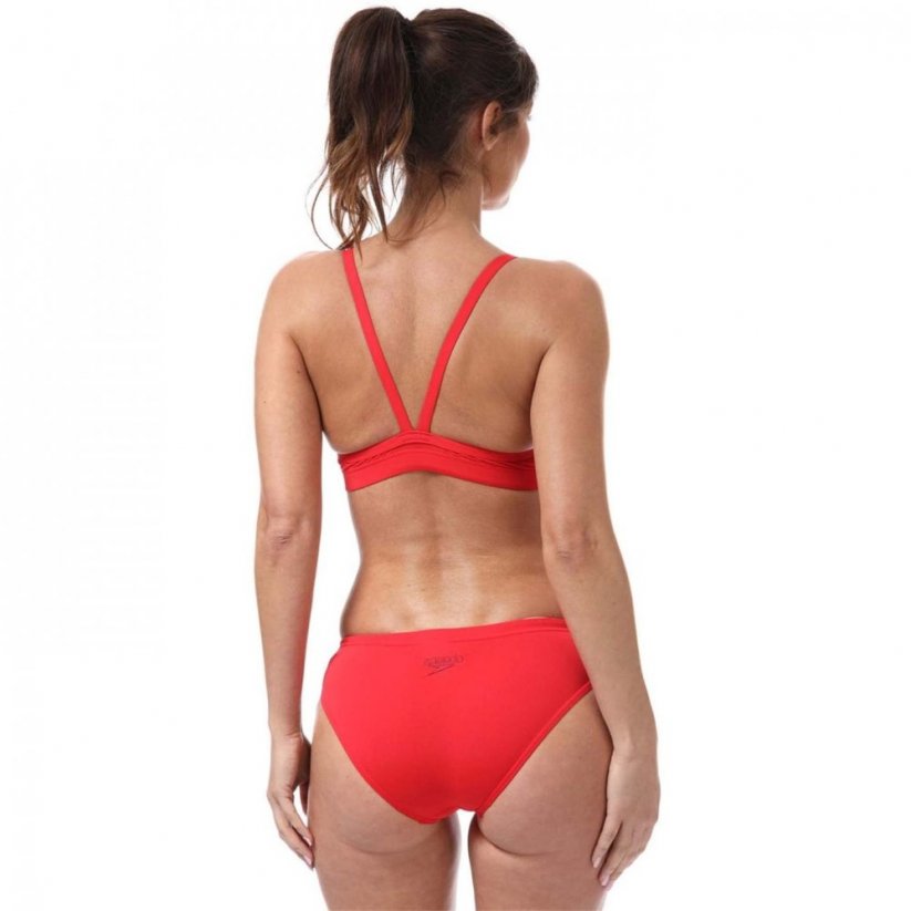 Speedo Eco Endurance+ Thinstrap 2 Piece Bikini Womens Red