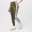 adidas Essentials 3 Stripe Leggings Womens Olive